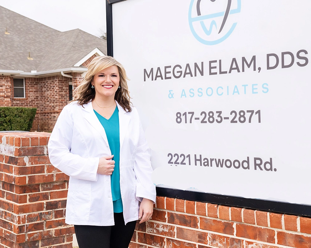 Dr. Elam - In front of dental office